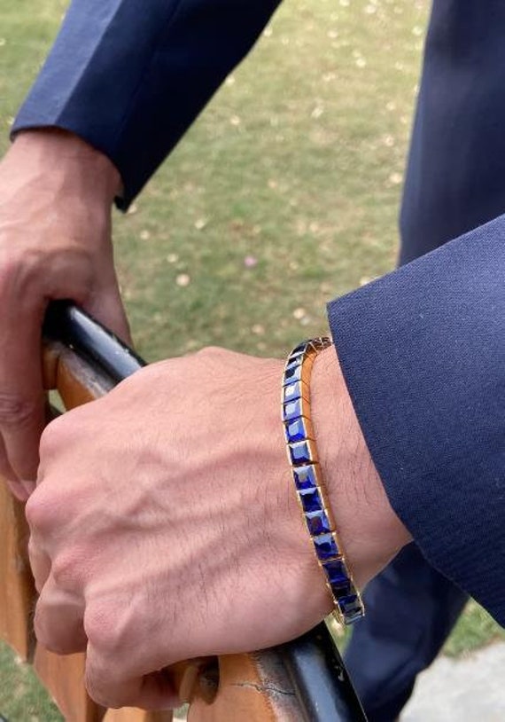 Extensible Blue Sapphire Stretch Tennis Bracelet – Robinson's Jewelers