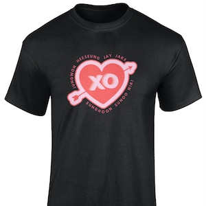 Enhypen XO Tshirt - Members Names