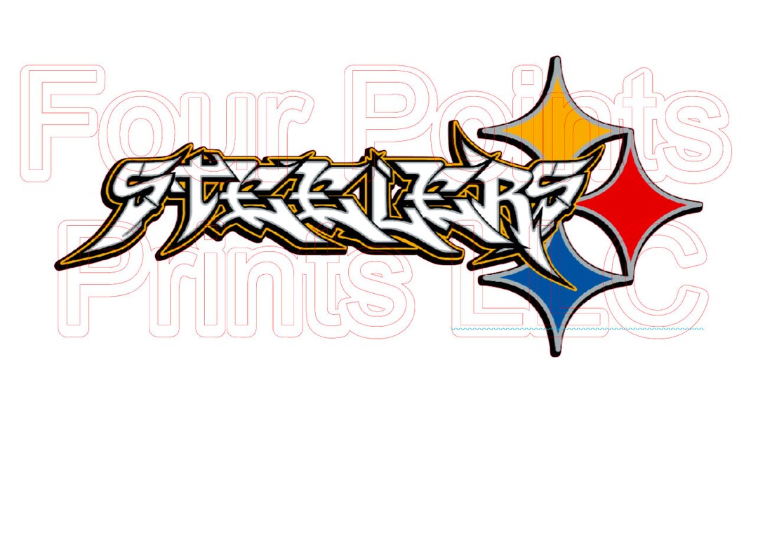 Printed Sublimation Transfer Pittsburgh Steelers Graffiti Art Etsy