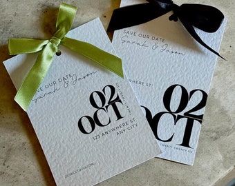 Modern Minimalist Save The Date Template | DIY Elegant Wedding (Canva, Instant Download)