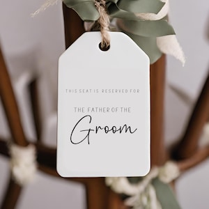 Reserved seating tags, Floral wedding seat reservation tags, Hammered card Wedding tags, with Twine ribbon, Wedding Signs, Ceremony