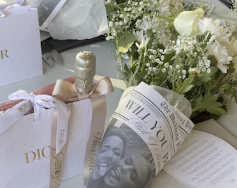 Personalised News paper | Bridal party newspaper | Newspaper for flowers