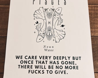 Pisces Quote - Etsy Ireland