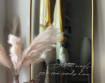 Custom Wedding Mirror Vinyl Decal | DIY Reception Signage