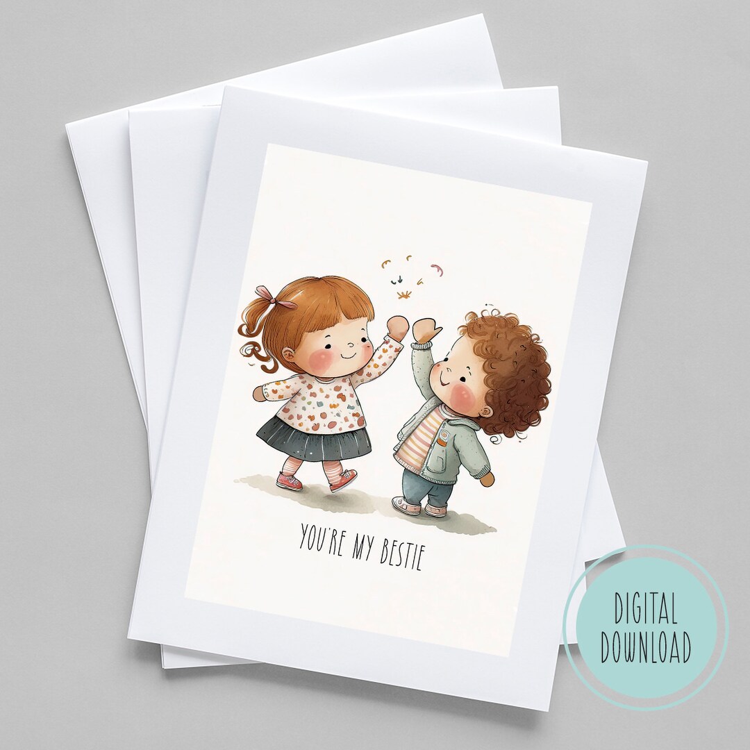 Printable Card, INSTANT DOWNLOAD, Cute Card, 5x7 Card, for Him Her Wife ...