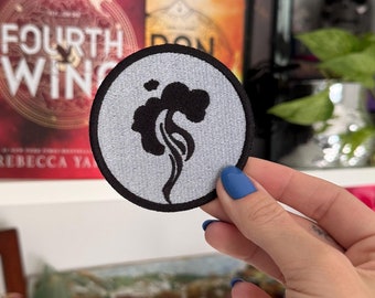Shadow Wielder Patch, Fourth Wing Embroidered Patch, Iron Flame Embroidered Patch, Xaden Riorson Patch