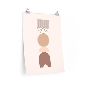 Bohemian Shapes Wall Art | Gallery Wall Print Set | Therapist Office | Mental Health | Mental Health Art Print