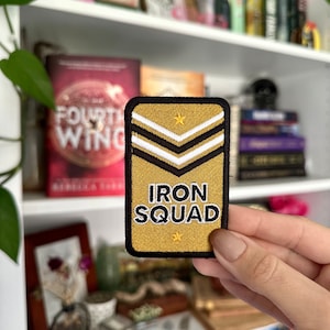 Iron Squad Fourth Wing Iron Flame Inspired Patch