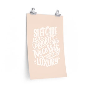 Self Care Therapy Wall Art | Therapist Office | Mental Health | Mental Health Art Print