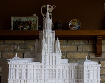 Manhattan Municipal Building | NYC Skyscraper Replica | TT, N, Z Scales and more | Architectural 3D Print | Museum Grade