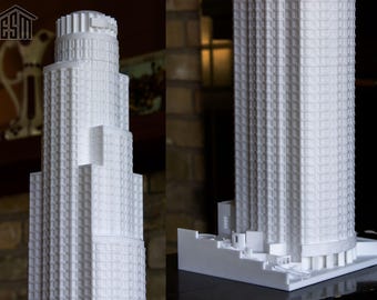 U.S. Bank Scale Model | Los Angeles Landmark Replica | N Scale, Z Scale, and More | Architectural 3D Print | Museum-Grade Model