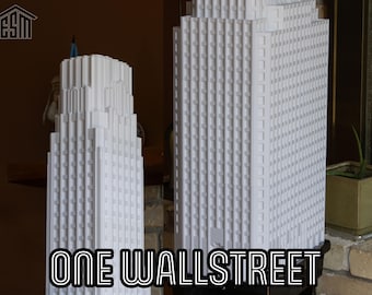 One Wallstreet Building | NYC Skyscraper Replica | tt, n, z Scales and more | Architectural 3D Print | Museum Grade