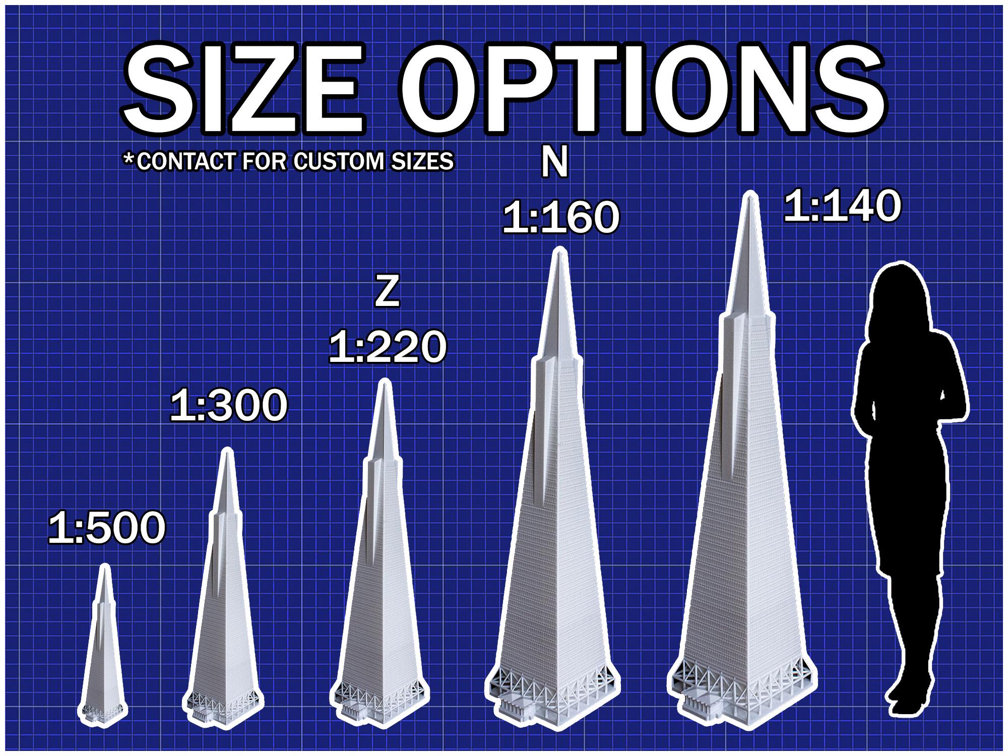 Scale Sharp Pyramid Transamerica Pyramid Scale Model | San Francisco Icon Replica | N Z ...