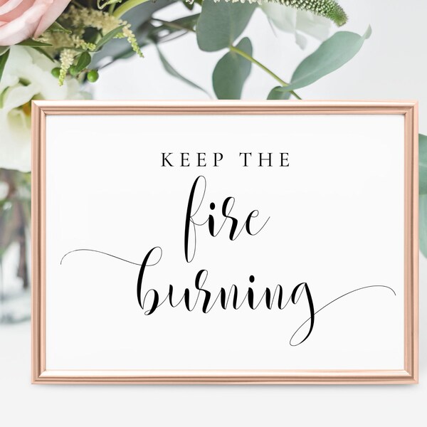 Keep the Love Burning Sign Etsy
