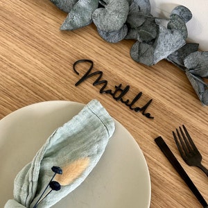 Platzkarten - Tischnamen 3D-Druck -  Tischschmuck Hochzeit - Namenskarten personalisiert - Name - Party - Gästenamen - Gästeliste