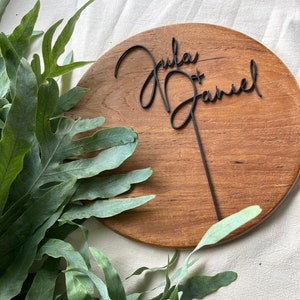 Caketopper Hochzeit mit Wunschnamen  • 3D Schriftzug Tortenstecker Topper Mr und Mrs / Herr und Frau Tortenstecker