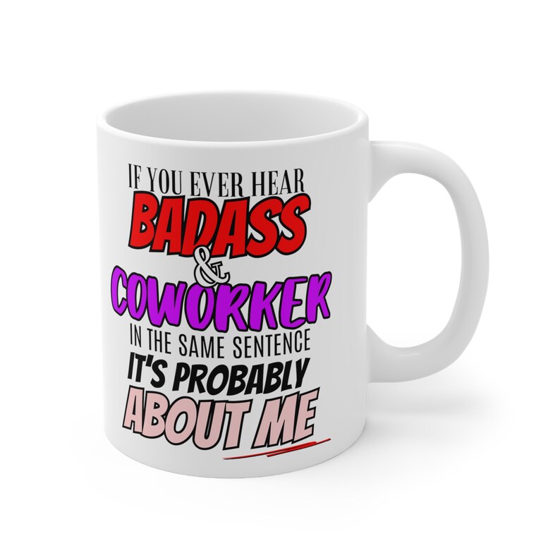 Funny Coworker Gift Mug for Coworkers Badass Coworker Mug Etsy