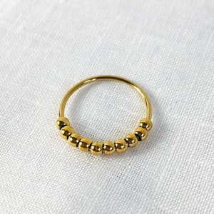 Anxiety Ring, Angst Ring, 925 Sterling Silber, verstellbarer Anti Stress Ring, Fidget Ring Bild 4