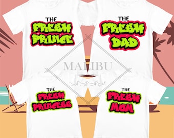 The Fresh Prince, Princess T Shirt Custom Birthday Girl Tshirt Unisex Kids Matching Family Shirts.
