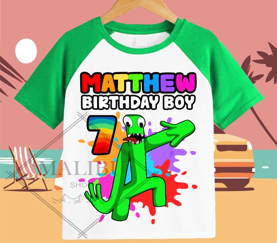 ROBLOX THEME GIRLS PERSONALISED BIRTHDAY T-SHIRT ANY NAME,NUMBER, FONT  COLOUR