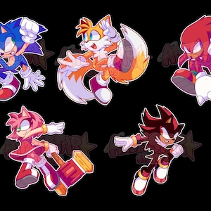 Sonic Characters Stickers
