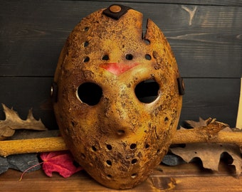 Friday the 13th Part 5 Jason Mask | Mud Covered Horror Prop Replica