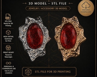 Dante’s Amulet – Devil May Cry 3 STL | Cosplay Pendant