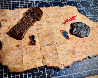 The Goonies - Skull Key, Doubloon and Treasure Map