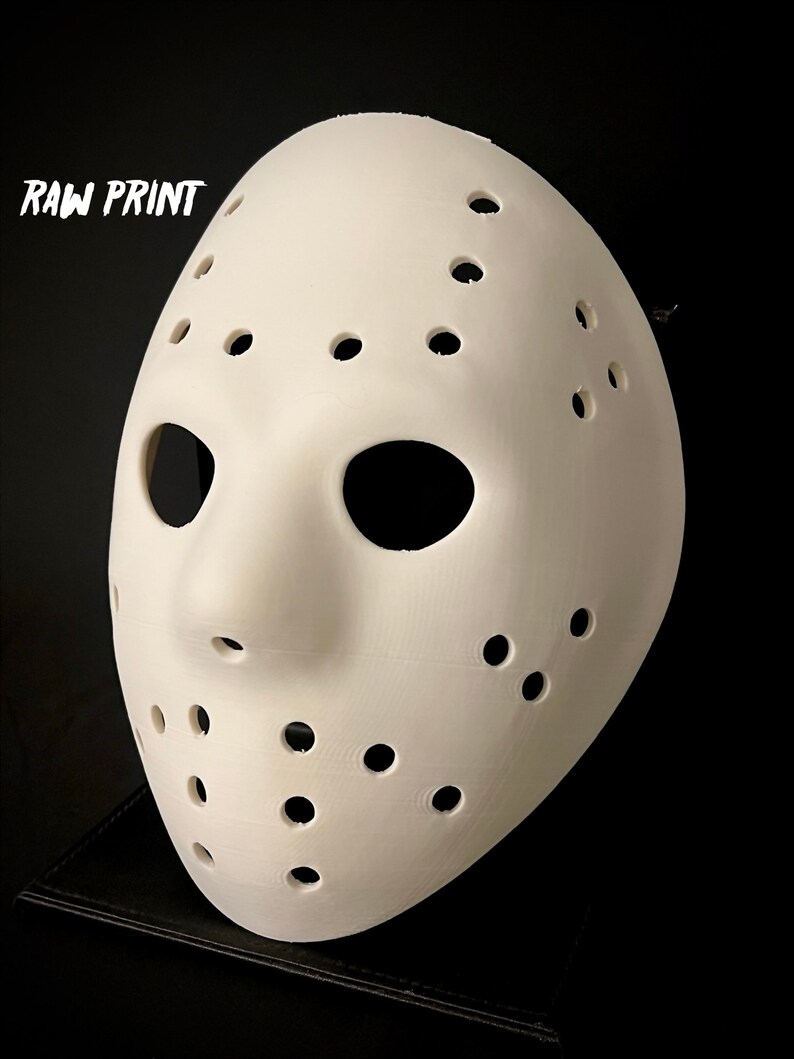 Blank Hockey Mask 3D Print Jason's Mask From Friday Etsy