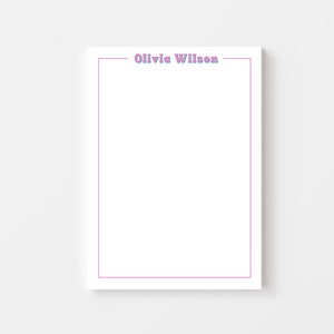 Personalized Notepad Gift Set Custom Notepad With Name Paper Pad Gift Personalized Name Stationery Gift Notepads Personalized Gift for Women