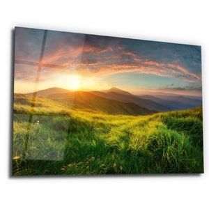 Way of the Heaven -  Glass Wall Art -Mountain Wall Art - Arizona Wall Art- Interior Design Ideas - Wall Decors - Home & Office Decoration