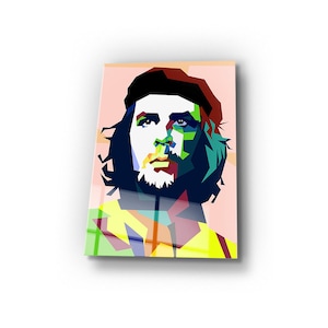 Che Guevara- Glass Wall Art - Housewarming Gift - Interior Design Ideas - Home & Office Decoration
