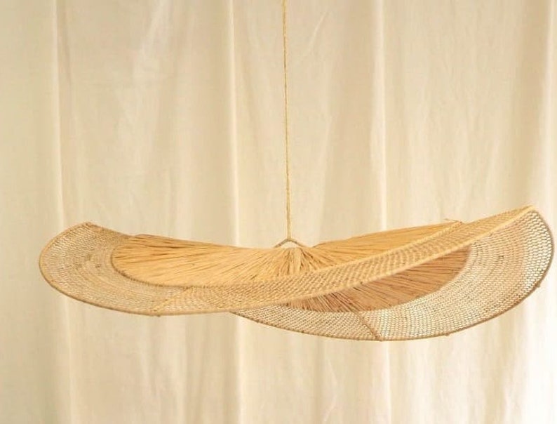 Openwork Raffia pendant lights image 2