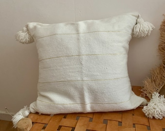 Berber Moroccan Pompom Cushion Cover