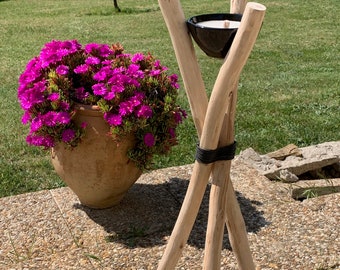 Beldi candle tripod, torch, brazier, artisanal creation