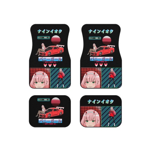 Anime Devil Girl JDM Car Mats set of 4 Etsy