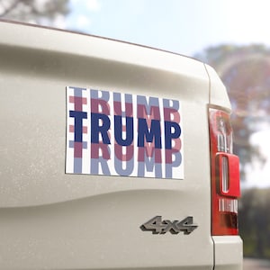 Bold Trump Car Magnet | Political Car Decor, Election Gifts, Car Accessories, Supporter Gear, Patriotic Decorations