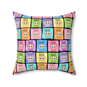 Cute Monster Doll Pillow Double-Sided, Colorful Accent Cushion for Kids&#39; Rooms, Playful Home Decor, Viral Fluffy Monster Dolls Room Decor