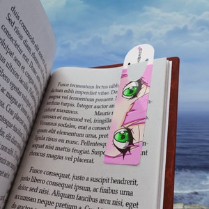 Anime Girl Butterfly Eyes Bookmark