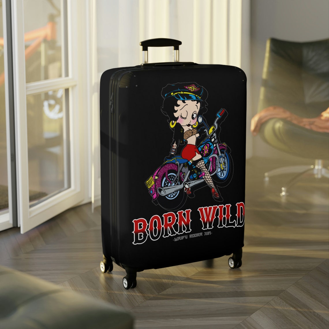 Betty Girl Motorcycle Luggage Cover Etsy