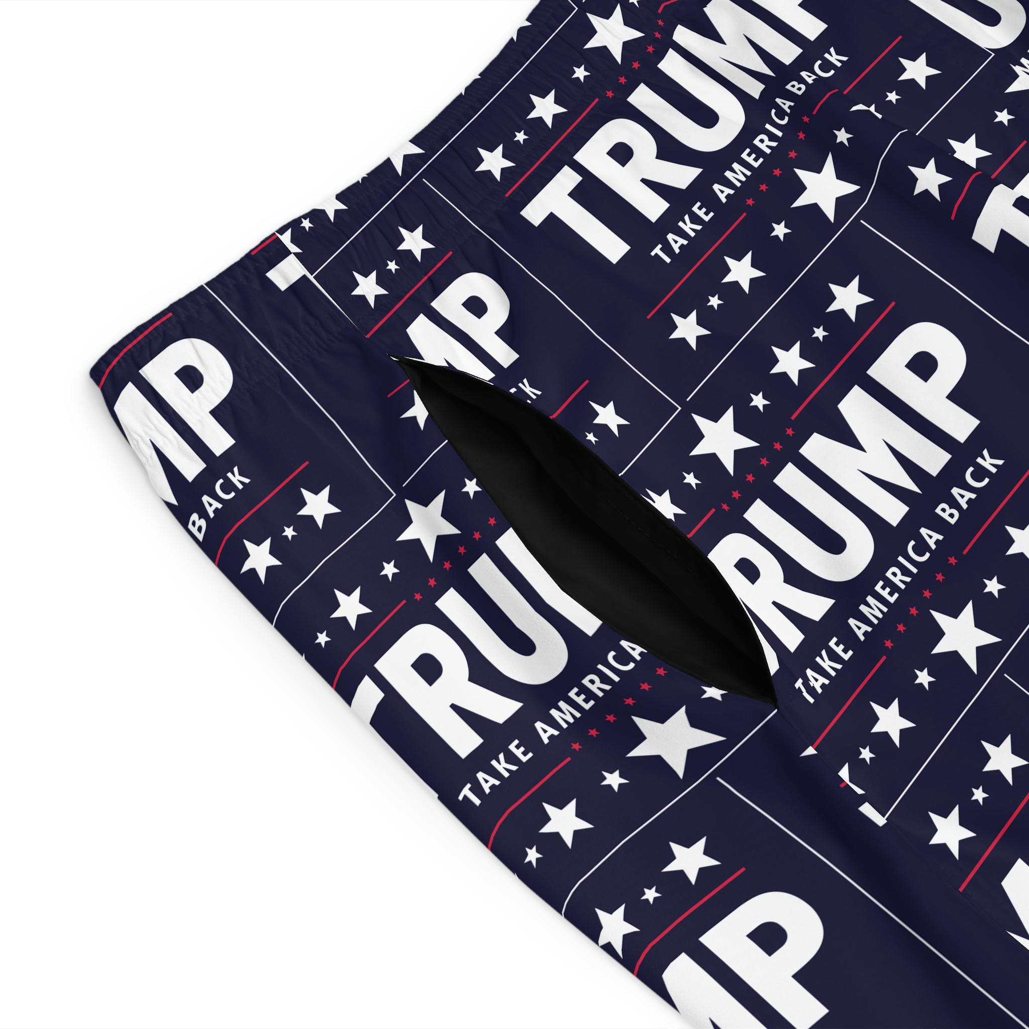 ONVOWO 2024 Trump Flags Gifts Men Quick Dry Running Shorts With Pocket