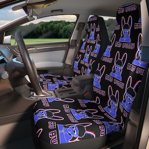Bunny Latin Trap Anime 3D Car Seat Covers