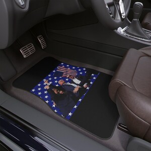 Trump Car Floor Mat 1 PC Featuring Iconic American Imagery, Auto Accessories, Car Decor, Gift for Car Enthusiasts, Republican Car Decor