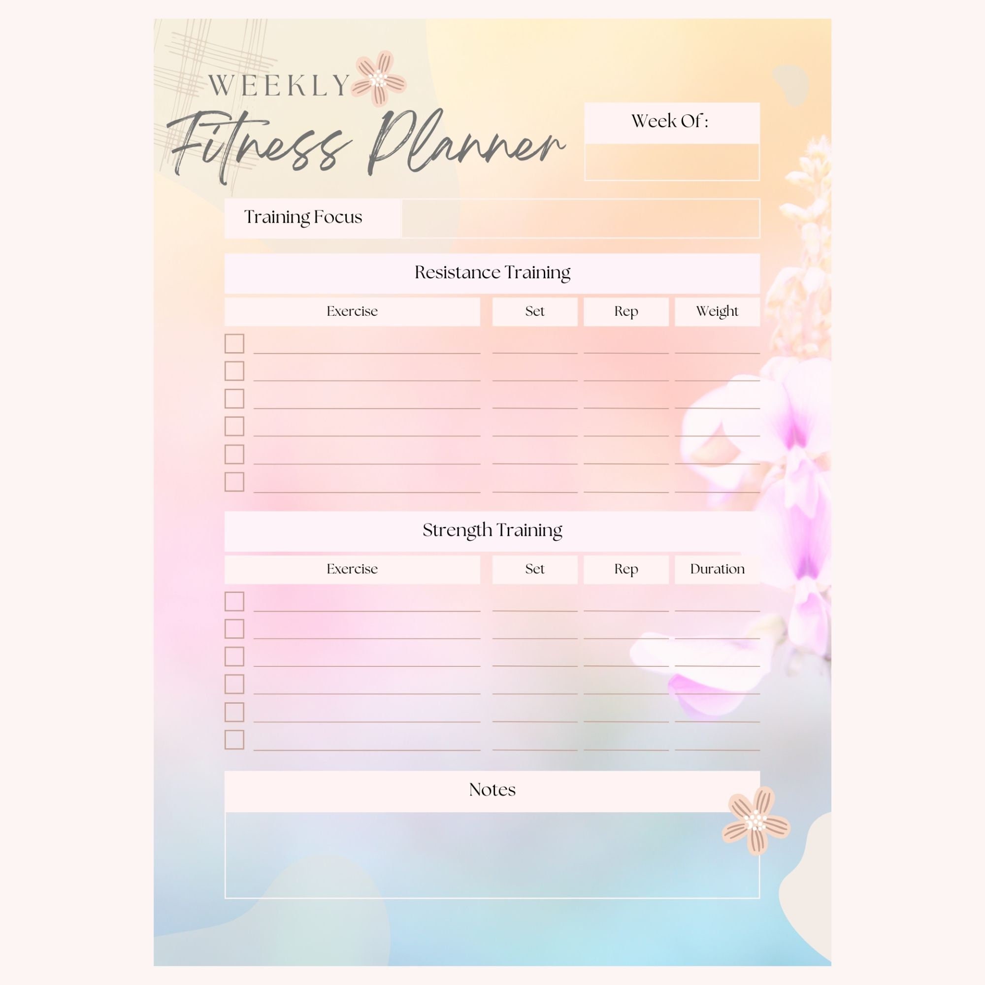 4 Piece Printable Plannner Bundle - Etsy