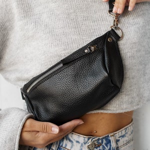 Leder Bauchtasche, Gürteltasche, Gürteltasche, Leder Hüfttasche, Gürteltasche, Crossbody Ledertasche, personalisierte Tasche, Festivaltasche, weiches Leder