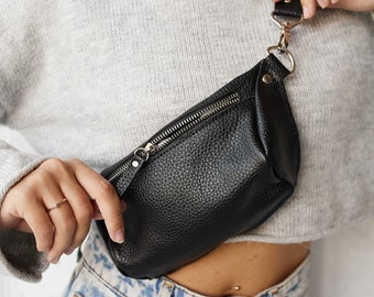 Leather fanny pack, pack, belt bag, hip bag, bum bag, clothing fanny pack, Leather Hip Bag, white fanny pack, waist bag, packs women