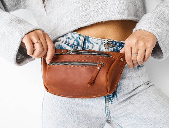 Belt Bag Women's leather Small Waist Bag Fashion Simple Wallets Fanny Pack  Sexy Clutch Bags Belt 2 in 1