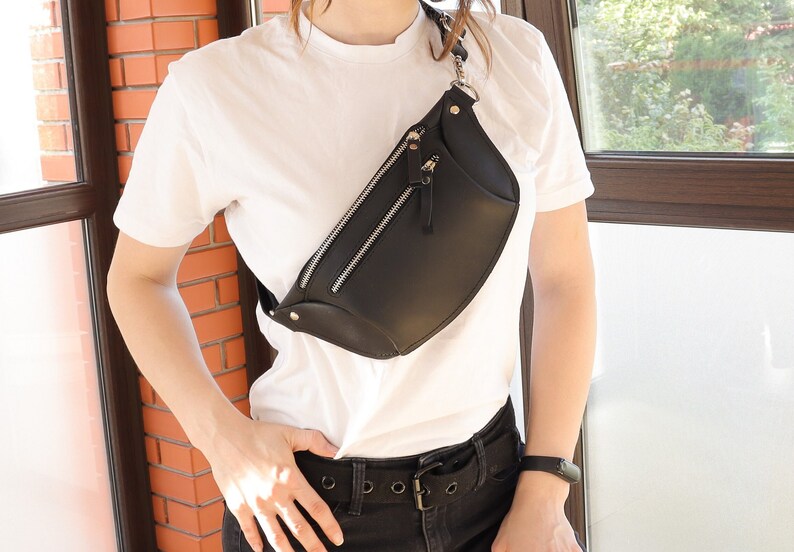 Women Fanny Pack Belt Bag Leather Fanny Pack Minimalist Etsy