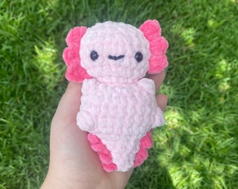 Mini Axolotl Crochet Plush