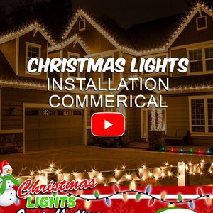Christmas Lights Installation Service Video Commercial - MP4 Digital File Only